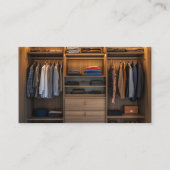 カスタムキャビネットの設置 名刺 (裏面)