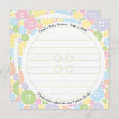 カスタムキャロル |ボタンとしてかわいい |アドバイスカード アドバイスカード (正面/裏面)