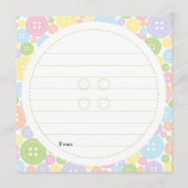 カスタムキャロル |ボタンとしてかわいい |アドバイスカード アドバイスカード (裏面)