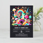 カスタムキャンディランド誕生日 招待状 (スタンド正面)