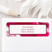 カスタムキャンディーケインレッドクリスマス差出人住所 ラベル (インサイチュ)