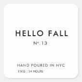 カスタムキャンドルラベルシール スクエアシール (正面)