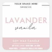 カスタムキャンドルラベルシール スクエアシール (正面)