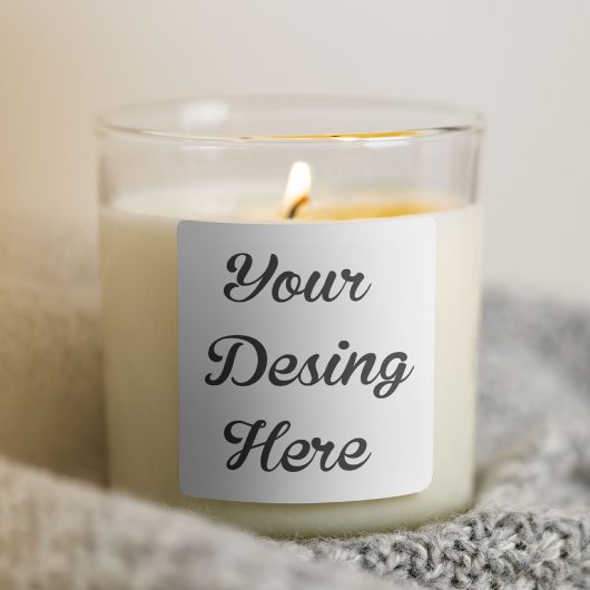 カスタムキャンドルラベルシール スクエアシール