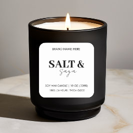 カスタムキャンドルラベルシール スクエアシール