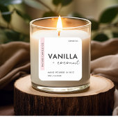 カスタムキャンドルラベルシール スクエアシール