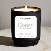 カスタムキャンドルラベルシール スクエアシール