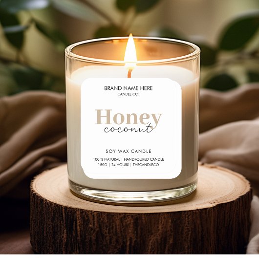 カスタムキャンドルラベルシール スクエアシール