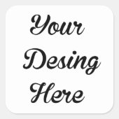 カスタムキャンドルラベルシール スクエアシール (正面)