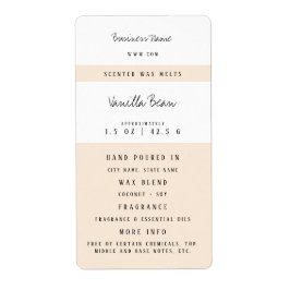 カスタムキャンドルワックス溶融ラベル ラベル