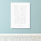 カスタムキャンバス上の詩プリント キャンバスプリント (インサイチュ (ウッドフロア))