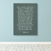 カスタムキャンバス上の詩プリント キャンバスプリント (インサイチュ (ウッドフロア))