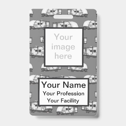 カスタムキャンパー – グレーバッジ バッジ (正面)