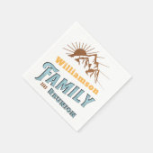 カスタムキャンピングファミリーバケーションマッチング スタンダードカクテルナプキン (角)