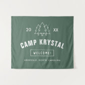 カスタムキャンプバチェロレッテバックドランドタペストリー タペストリー (正面(横))