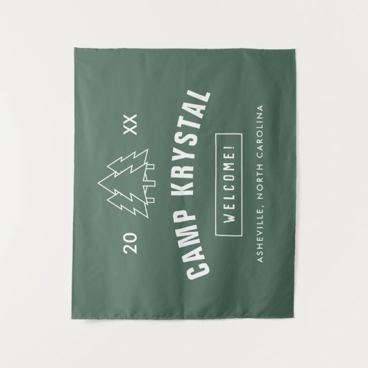 カスタムキャンプバチェロレッテバックドランドタペストリー タペストリー (正面)