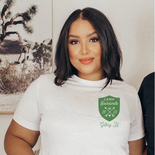 カスタムキャンプバチェロレッテ点灯 Tシャツ