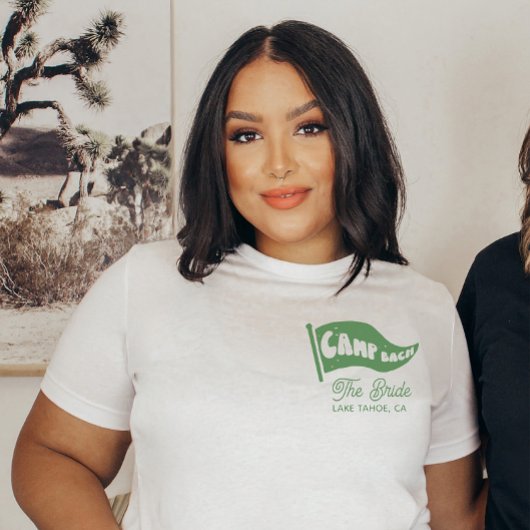 カスタムキャンプバッハ花嫁バチェロレッテマウンテンオペ Tシャツ