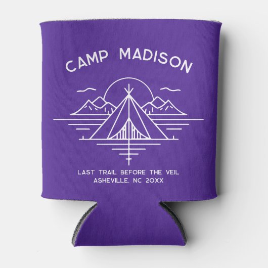 カスタムキャンプ ブライズパーティー ギフト アウトドアハイキング 缶クーラー (正面)