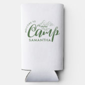 カスタムキャンプ ブライズパーティー モダンラスティック スリム缶クーラー (裏面)