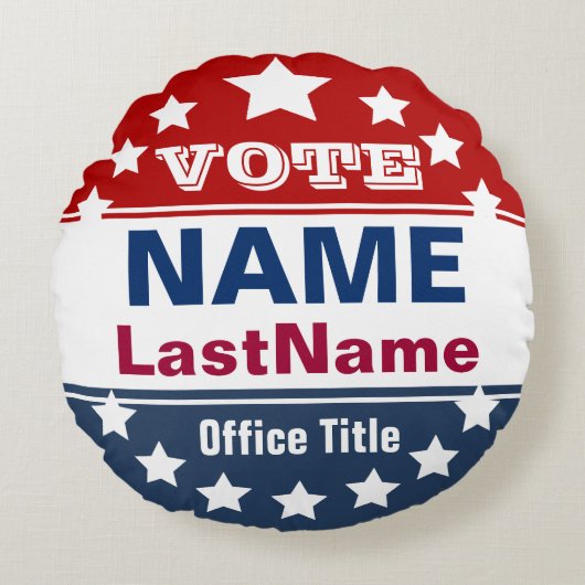 カスタムキャンペーンピロー ラウンドクッション (正面)