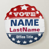 カスタムキャンペーンピロー ラウンドクッション (裏面)