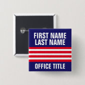 カスタムキャンペーンボタパーソナライズされたンテンプレート 缶バッジ (正面&裏面)