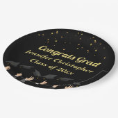 カスタムキュイモダンクラシック金ゴールド卒業 ペーパープレート (アングル)