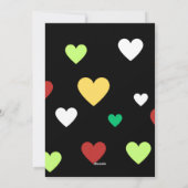 カスタムキュピッおもしろいドバレンタインデーハート シーズンカード (裏面)