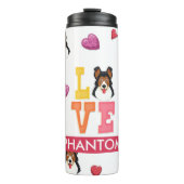 カスタムキュートなバレンタインデーのドイツ羊飼い犬 タンブラー (正面)