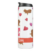 カスタムキュートなバレンタインデーdachshund犬 タンブラー (回転右)