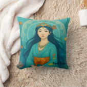 カスタムキュートウィスミュージカル日本のマーメイドプリンセス クッション (ブランケット)