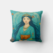 カスタムキュートウィスミュージカル日本のマーメイドプリンセス クッション (正面)