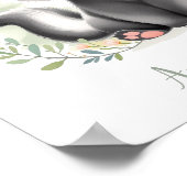 カスタムキュートエレガントスカンクウッドランドアニマル子供部屋 ポスター (角)