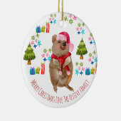 カスタムキュートクッカオーストラリアのクリスマス セラミックオーナメント (右)