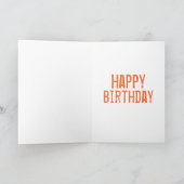 カスタムキュートタイガー誕生日 カード (内部)