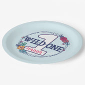 カスタムキュートテペボホトライバルファースト誕生日 ペーパープレート (アングル)