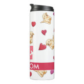 カスタムキュートバレンタインズデイゴールデンレトリバードッグ タンブラー (回転右)