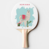 カスタムキュートフィエスタラマ&サボステーブルテニス 卓球ラケット (裏面)