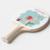 カスタムキュートフィエスタラマ&サボステーブルテニス 卓球ラケット (正面アングル)