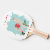 カスタムキュートフィエスタラマ&サボステーブルテニス 卓球ラケット (横)