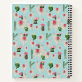 カスタムキュートフィエスタラマ&サボス ノートブック (裏面)