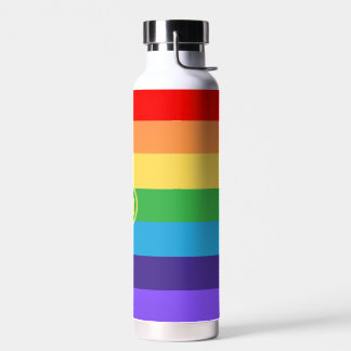 カスタムキュートモダンモノグラムレインボープライドlgbt ウォーターボトル