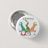 カスタムキュート北欧格言ズ祝トートバッグ 缶バッジ (正面&裏面)