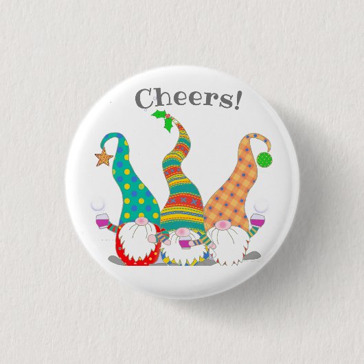 カスタムキュート北欧格言ズ祝トートバッグ 缶バッジ (正面)