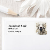 カスタムキュート素晴らしピレンズドッグ住所 シール (インサイチュ)