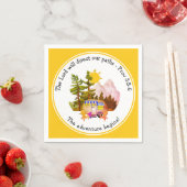 カスタムキリスト教の冒険が旅を始める スタンダードカクテルナプキン (インサイチュ)