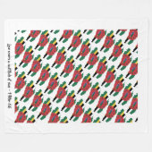 カスタムキリスト教国旗 フリースブランケット (正面(横))