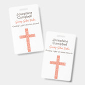 カスタムキリスト教教会のスタッフのボランティア名 バッジ (正面＆裏面)