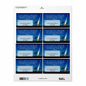 カスタムキリスト教聖書聖句クリスマスプレゼントラベル ラベル (フルシート)